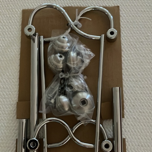 NWT Over The Door Towel Rack, Chrome & Brushed Metal - Picture 7 of 11